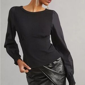 Anthropologie Elegant Black Women's Top